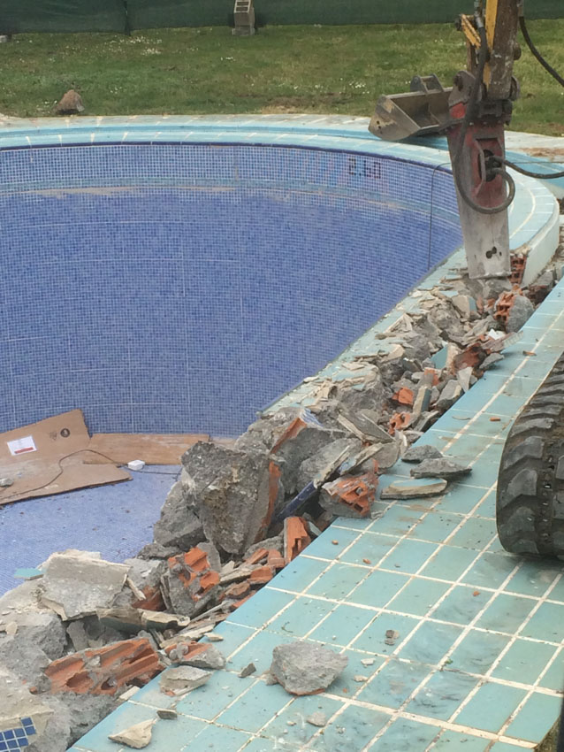 Rehabilitación piscina parador Monterrei